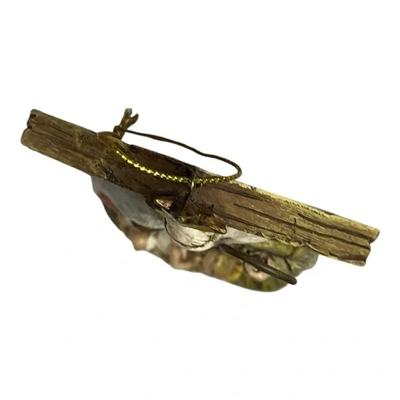 Holy family resin Christmas ornament great detail Nativity Jesus 5 inches tall - Picture 4 of 5